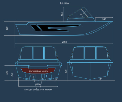 Лодка SWIMMER 400 R