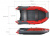 Надувная моторная лодка REEF SKAT TRITON 400 NDFI с Интегрированным фальшбортом New