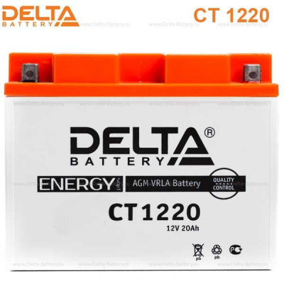 Аккумуляторная батарея Delta CT 1220 (12V / 20Ah)
