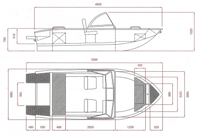 Лодка Aluton 490 DC